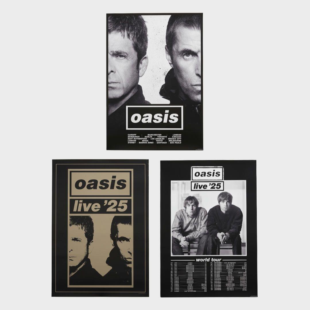 値下げ待ち❌　Mサイズ　oasis 東京限定Tシャツ 10/25　ポスターセット