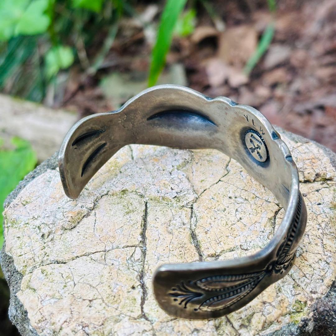 YEALOW クッシュマン　シルバーバングル　ナバホ　navajo インディアン