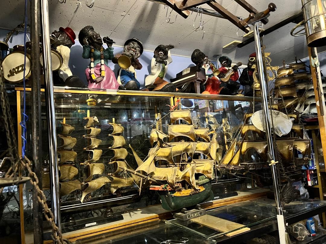 ジャズ人形、38センチ、FRP製黒人人形、JAZZ人形、JAZZ黒人バンド、