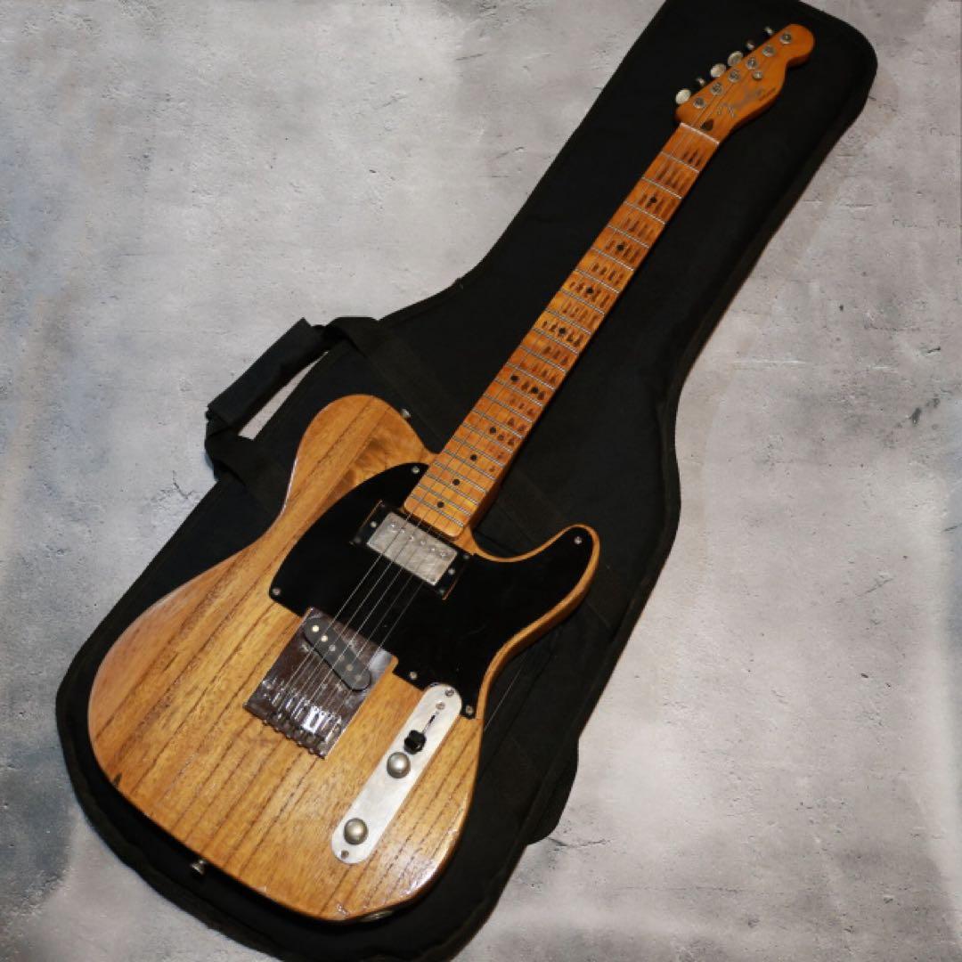 自作ノーブランドテレキャスター 超軽量 5弦ギター レリック キース・リチャーズ