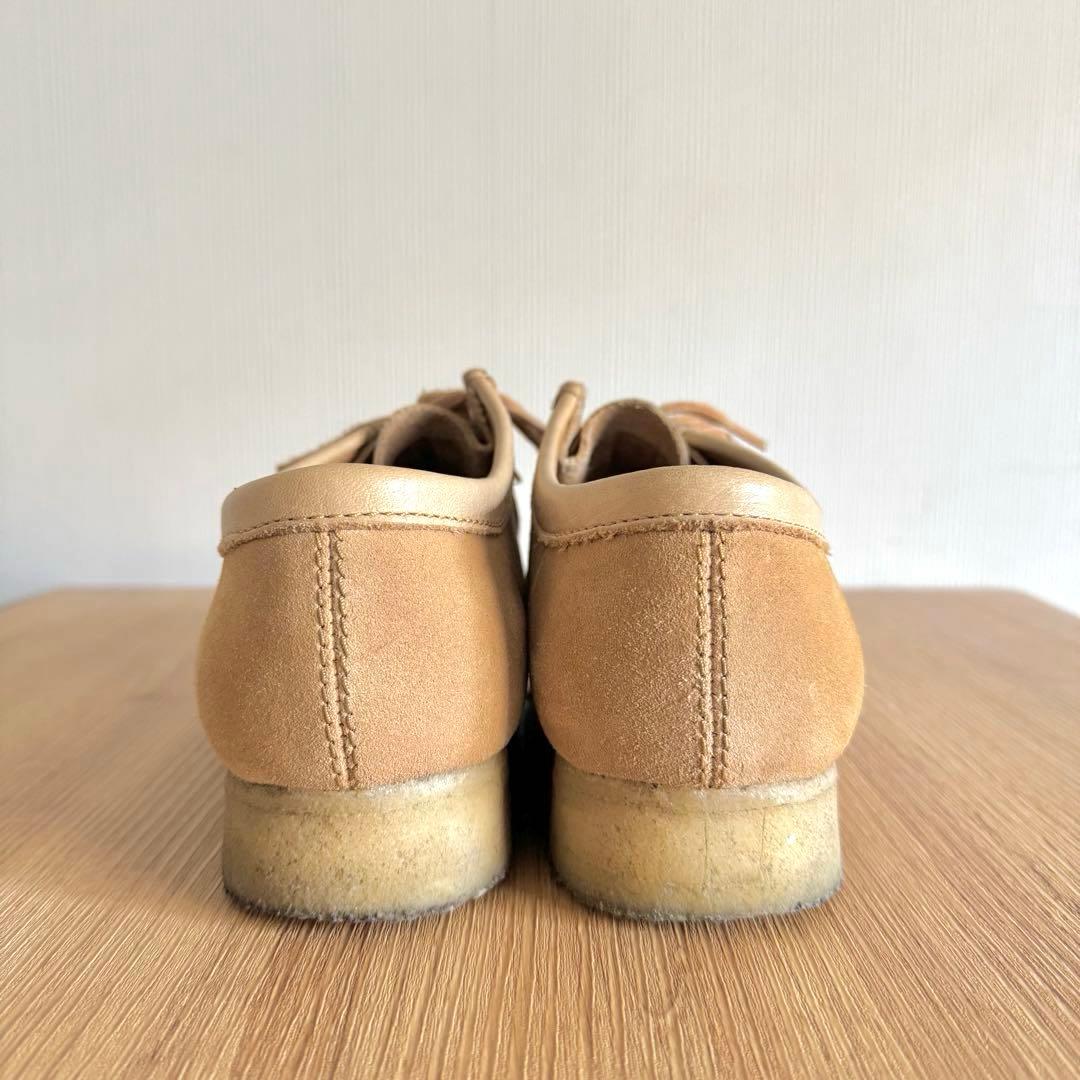 クラークス ワラビー ベージュ UK8.5 26.5cm レザーシューズ 本革