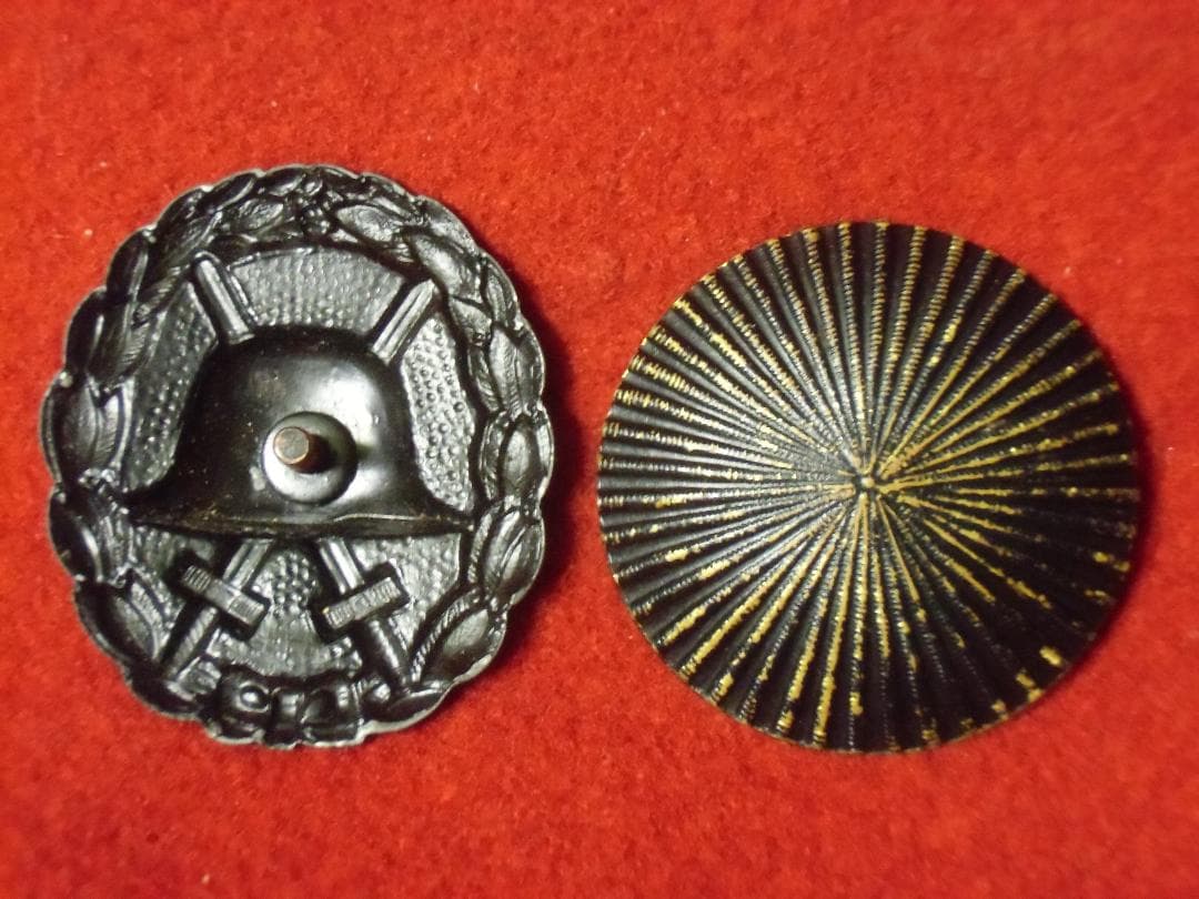 Ｗ帝政ドイツ軍/プロイセン王国＊１９１８年＊ＳＢ＊戦傷章＊黒章（実物）