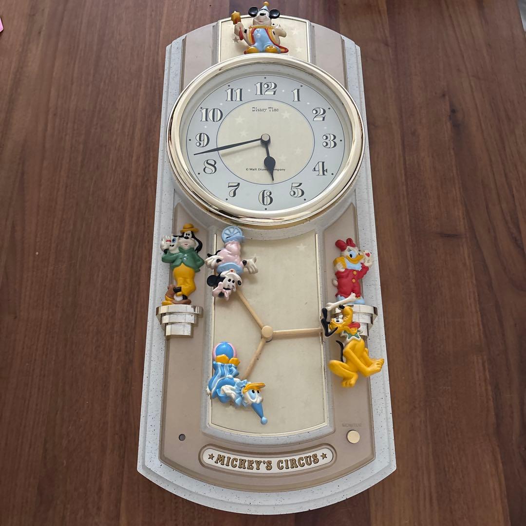 専用‼️【激レア】ディズニー ミッキーサーカス からくり時計 取扱説明書付き
