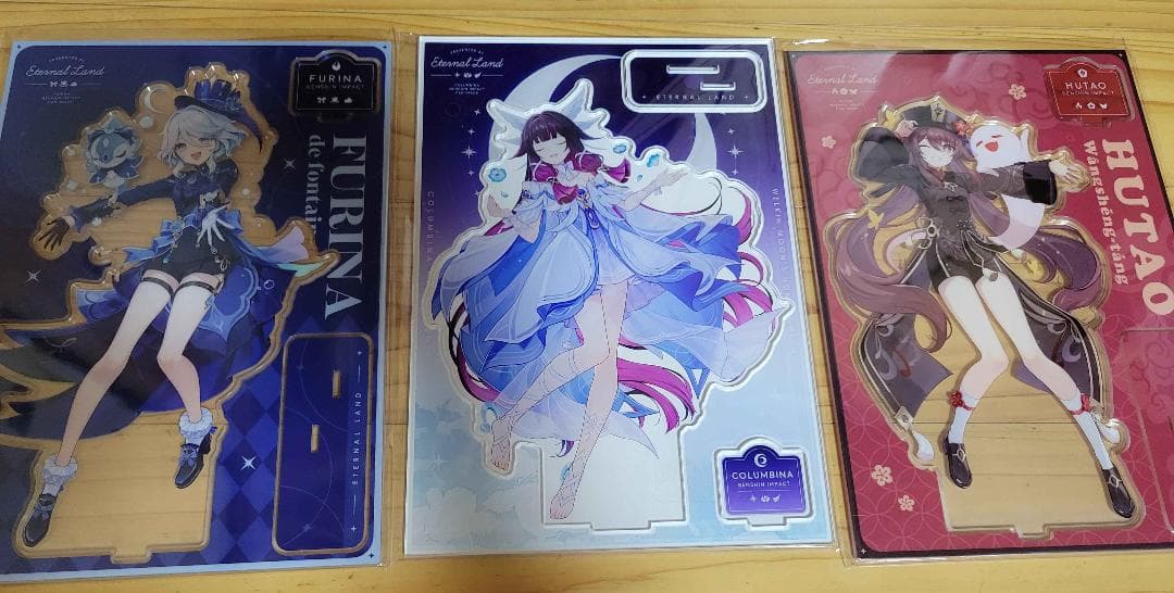 コミケ 原神　胡桃 コンビーナ　フリーナ　BIGアクリルスタンド