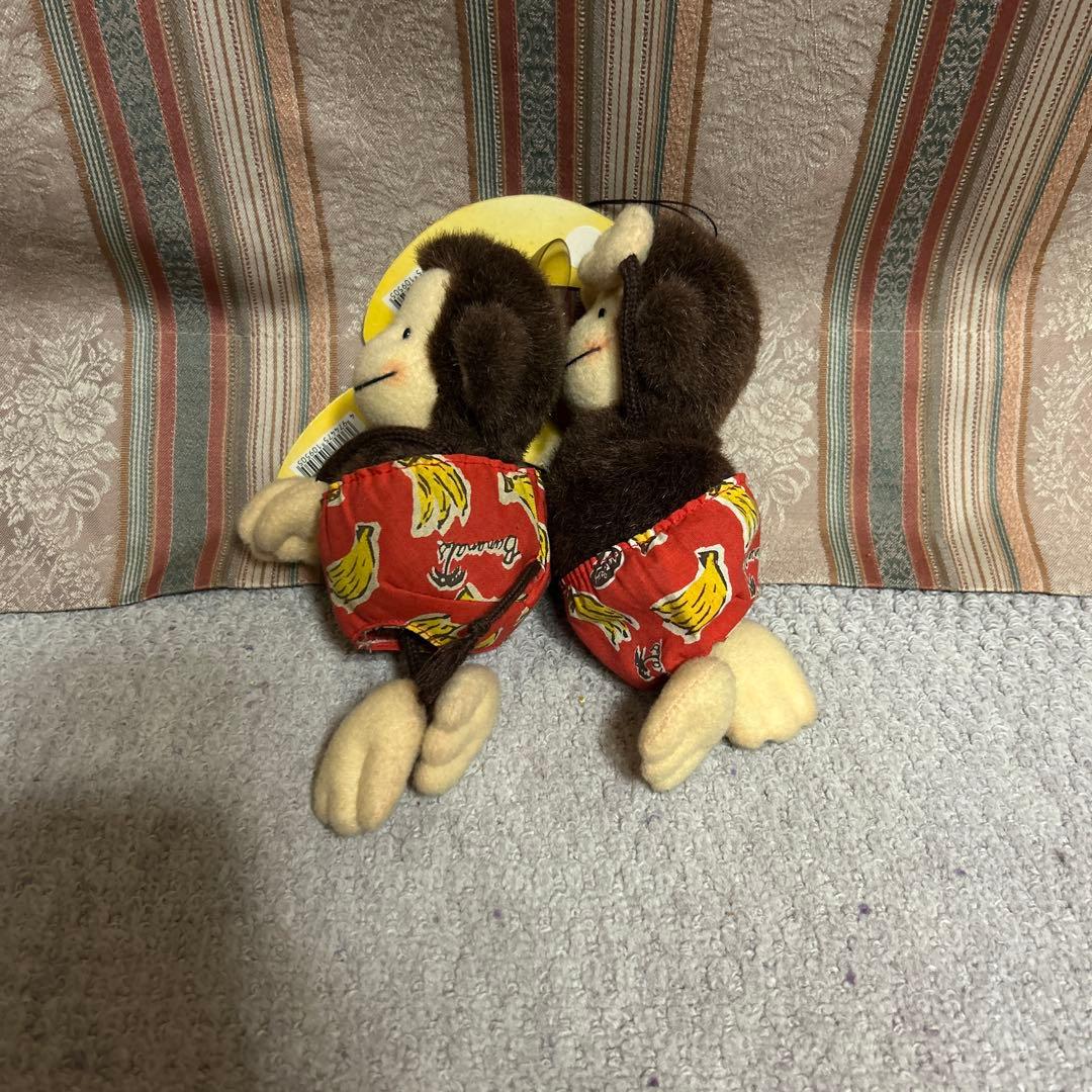 昭和 レトロ ぬいぐるみ 猿 バナナ 吸盤 かわいい 5体