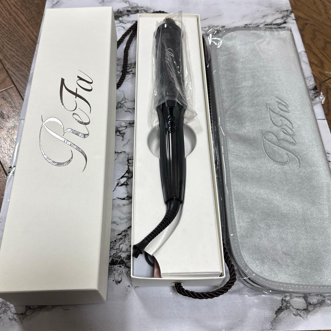 リファカールアイロン プロ　38mm ブラック　公式ケース付き