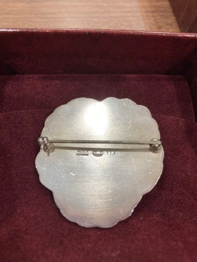 美品 ジョージジェンセン ブローチ フラワー 113 ヴィンテージ 925