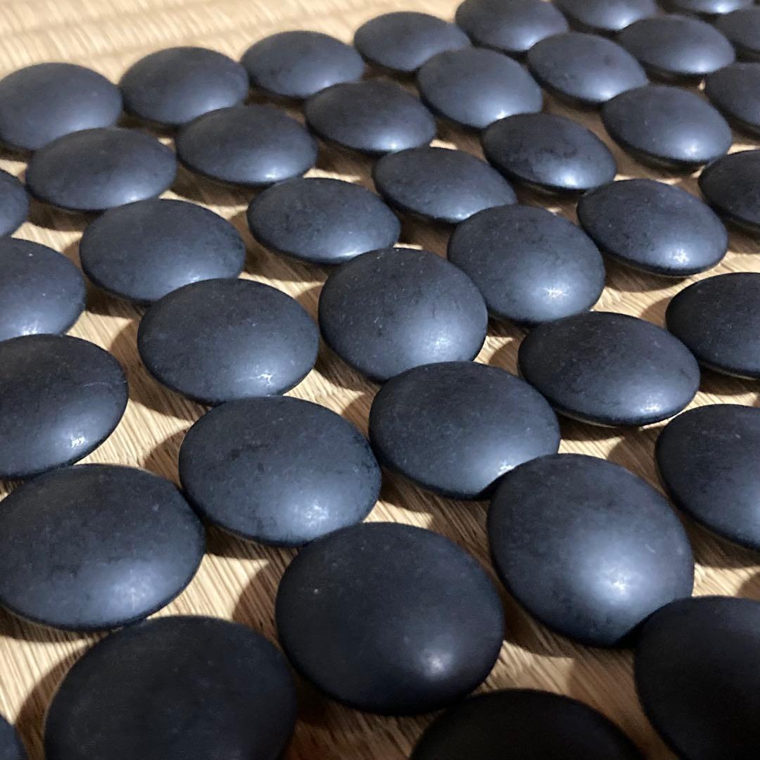 囲碁　碁石　蛤　蛤碁石　 本蛤 那智黒　白×181 黒×181 34号