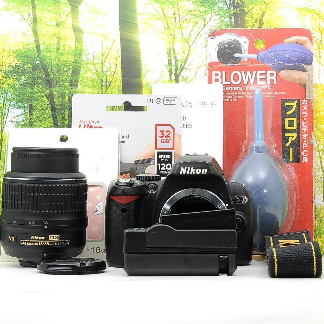 ショット数3006枚！スマホ転送セット☆ニコン D40X☆鮮やか描写のカメラ
