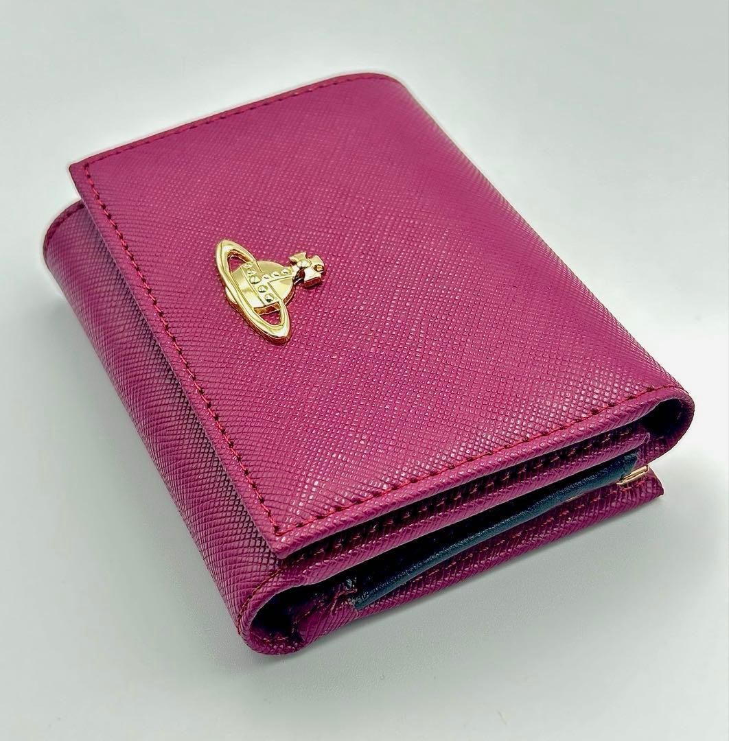【♡新品♡】 Vivienne Westwood 三つ折り財布 BURGUNDY