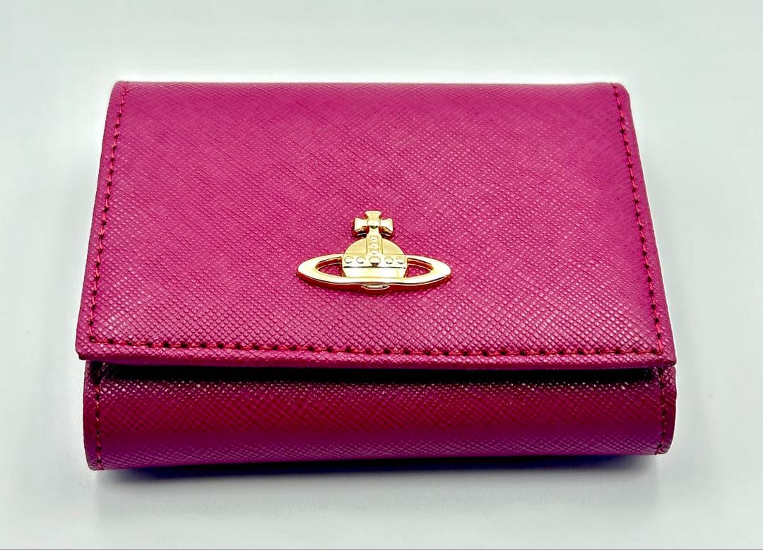 【♡新品♡】 Vivienne Westwood 三つ折り財布 BURGUNDY