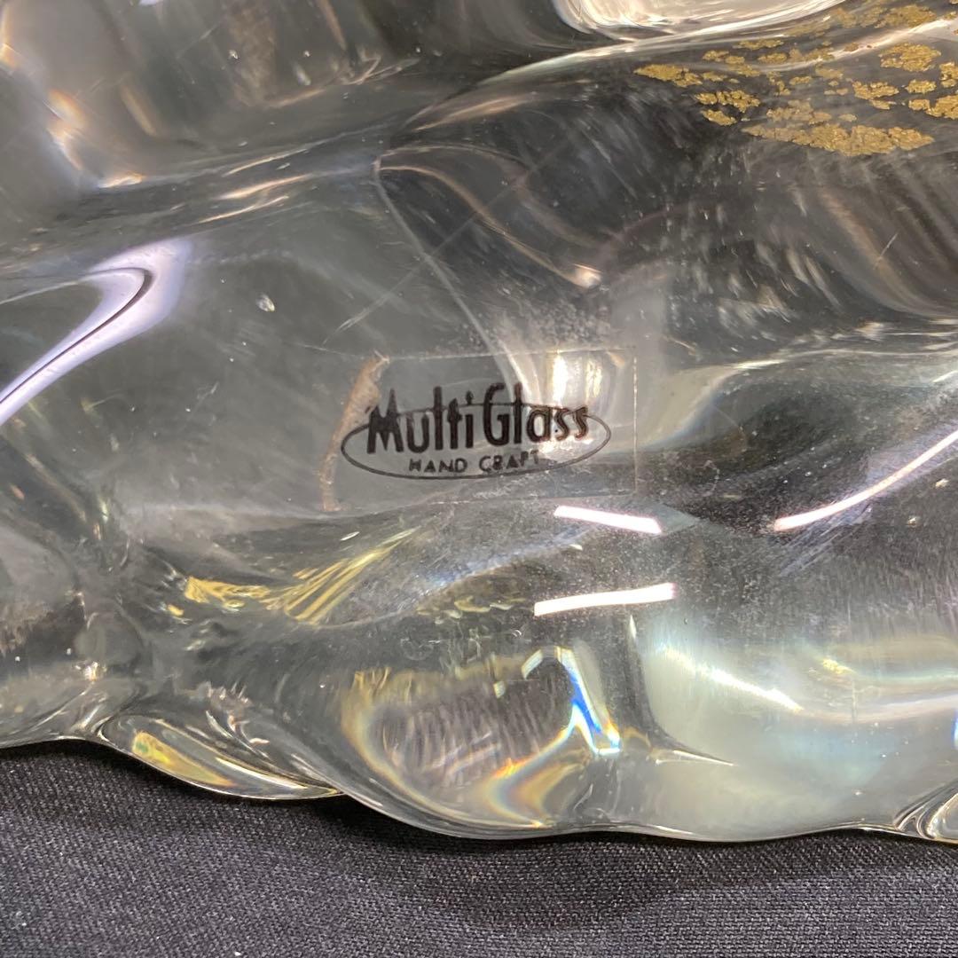 【美品】マルティグラス 鳥 ガラス工芸 置物