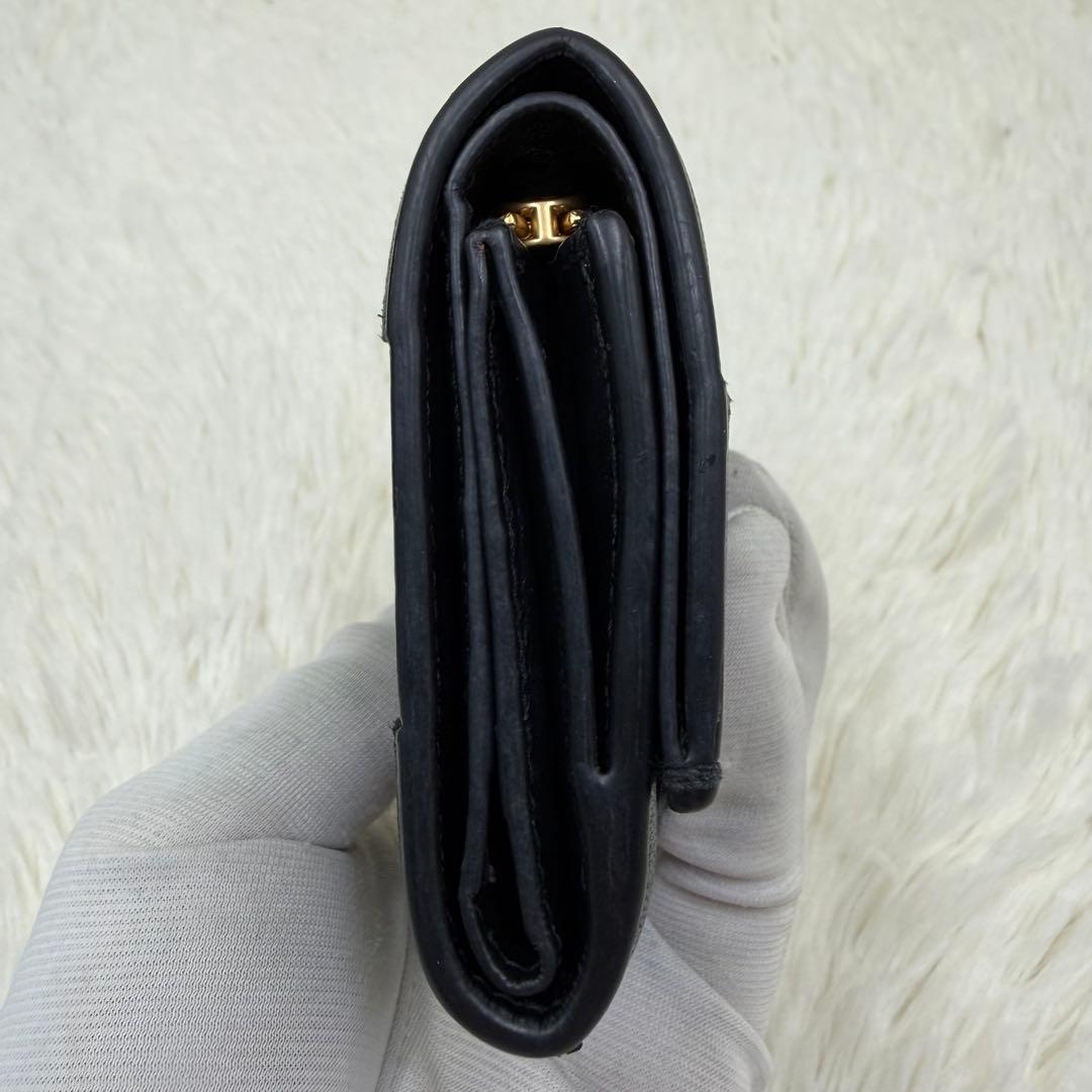 ✨美品✨ ボッテガヴェネタ 三つ折り 財布 カセット ブラック レザー