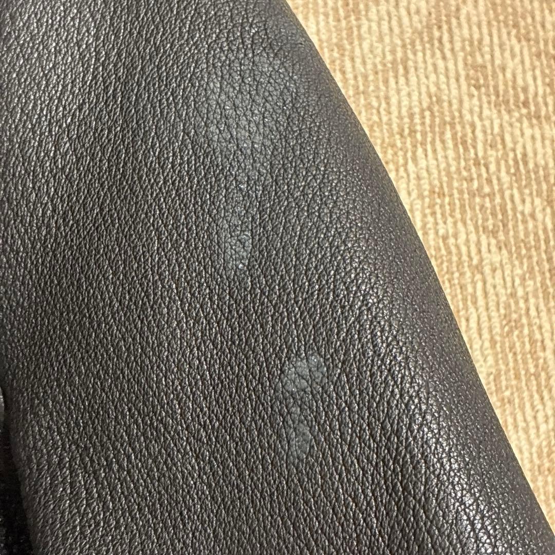 レザーコート　レザージャケット　シープスキン　サックコート　ディアスキン L