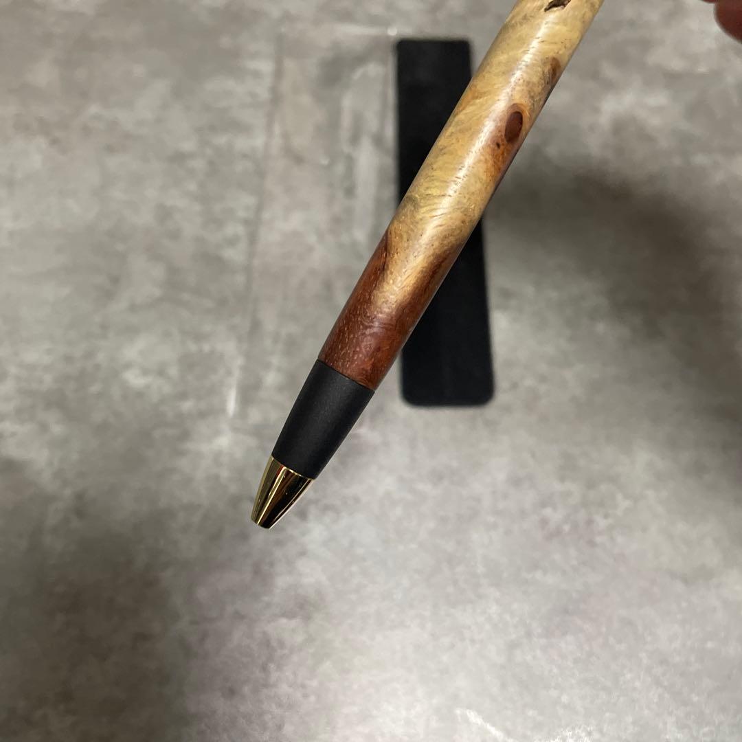 <EMさん専用>ボナンペン　旧型　花梨紅白　0.5mm