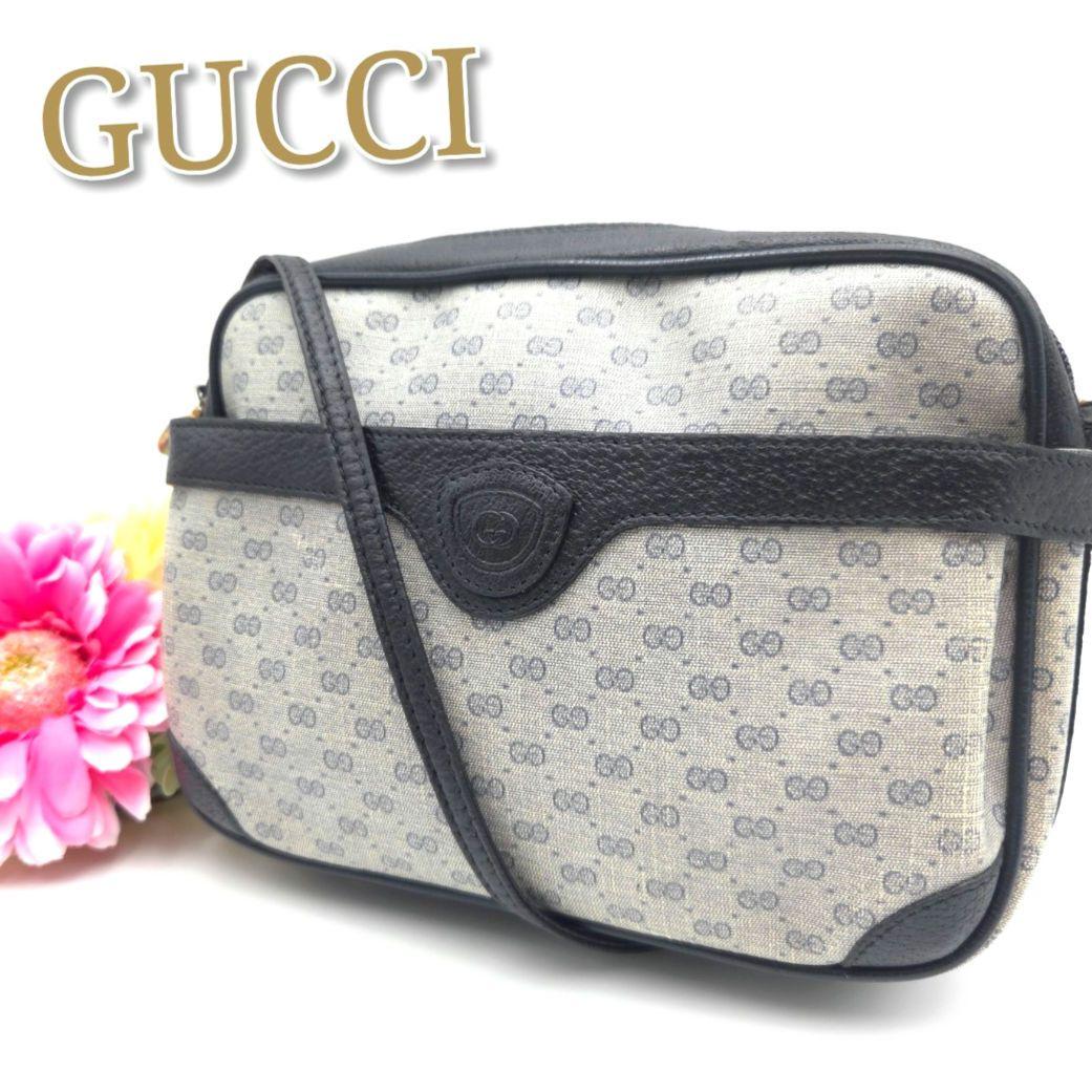 あおい　良品✨オールドグッチ ショルダーバッグ マイクロGG PVC