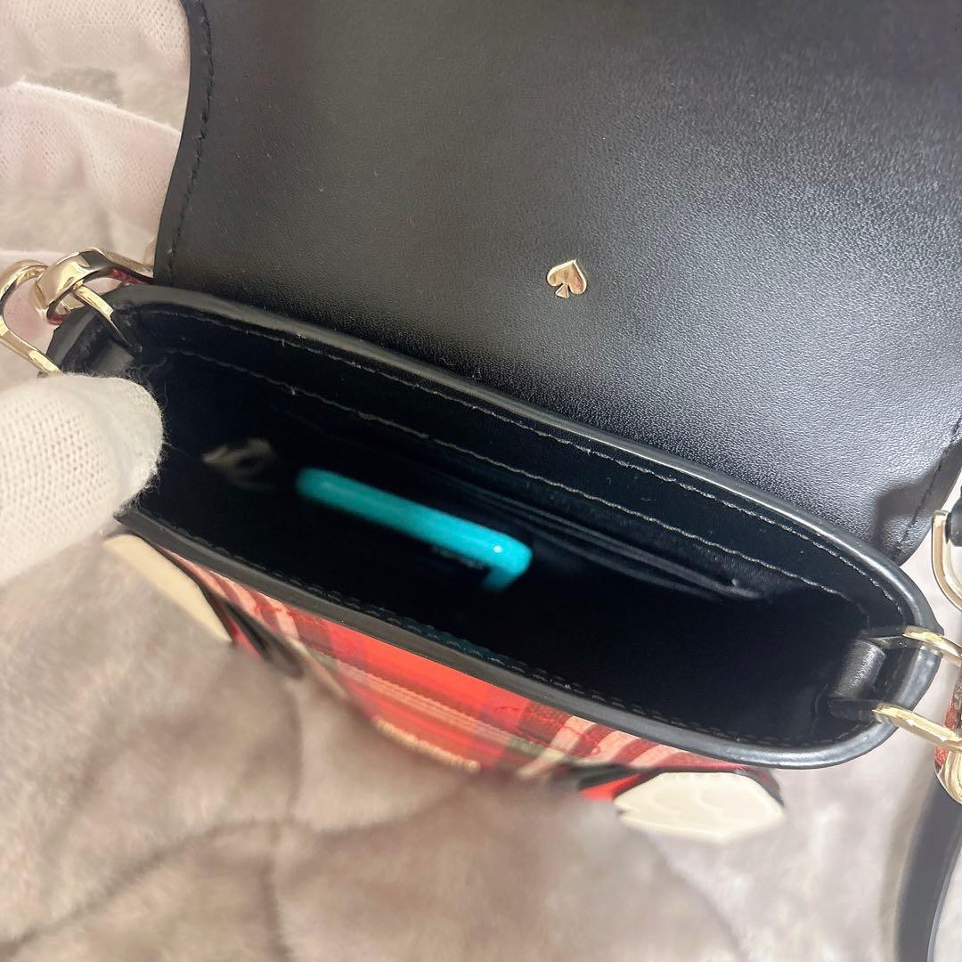 ケイトスペード　ブリンクス プレイド 3D オウル クロスボディ