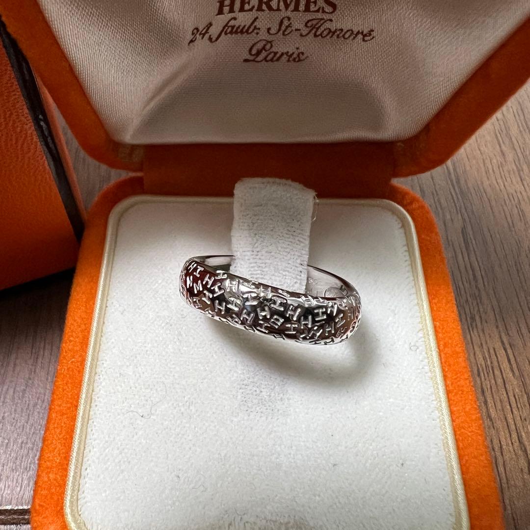 HERMES エルメス　トゥーブー　リング　56　K18WG 750