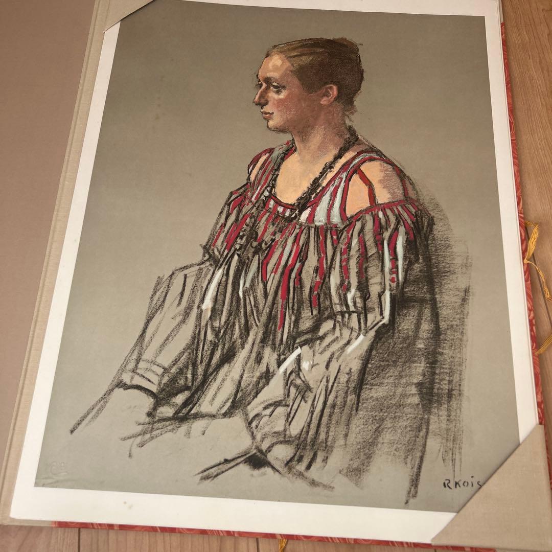 小磯良平｜パステル素描12葉｜デッサン集・画集資料・美術