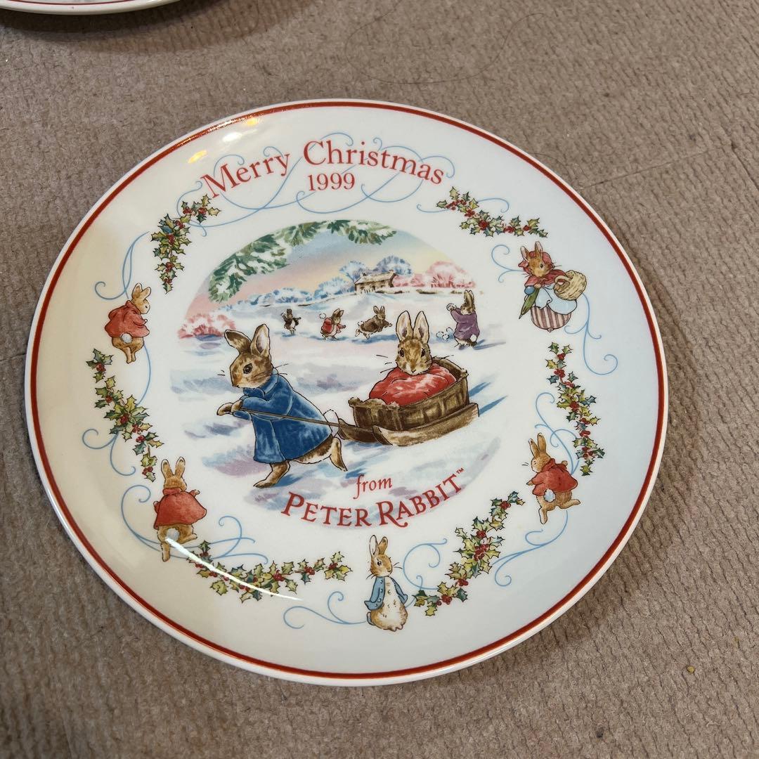 未使用　ウェッジウッド　ピーターラビットクリスマスプレート