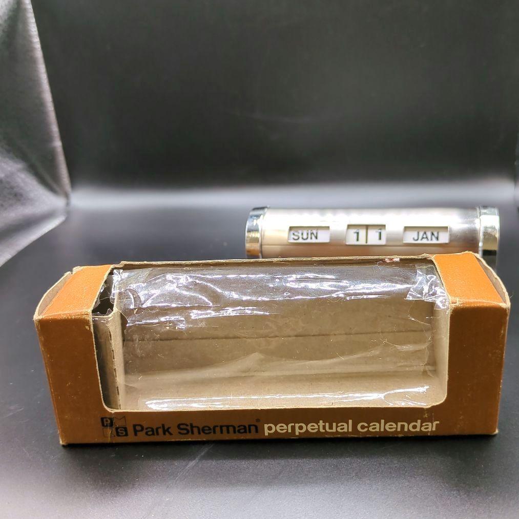 パークシャーマン 卓上デスクカレンダー ヴィンテージ レトロ 箱付き