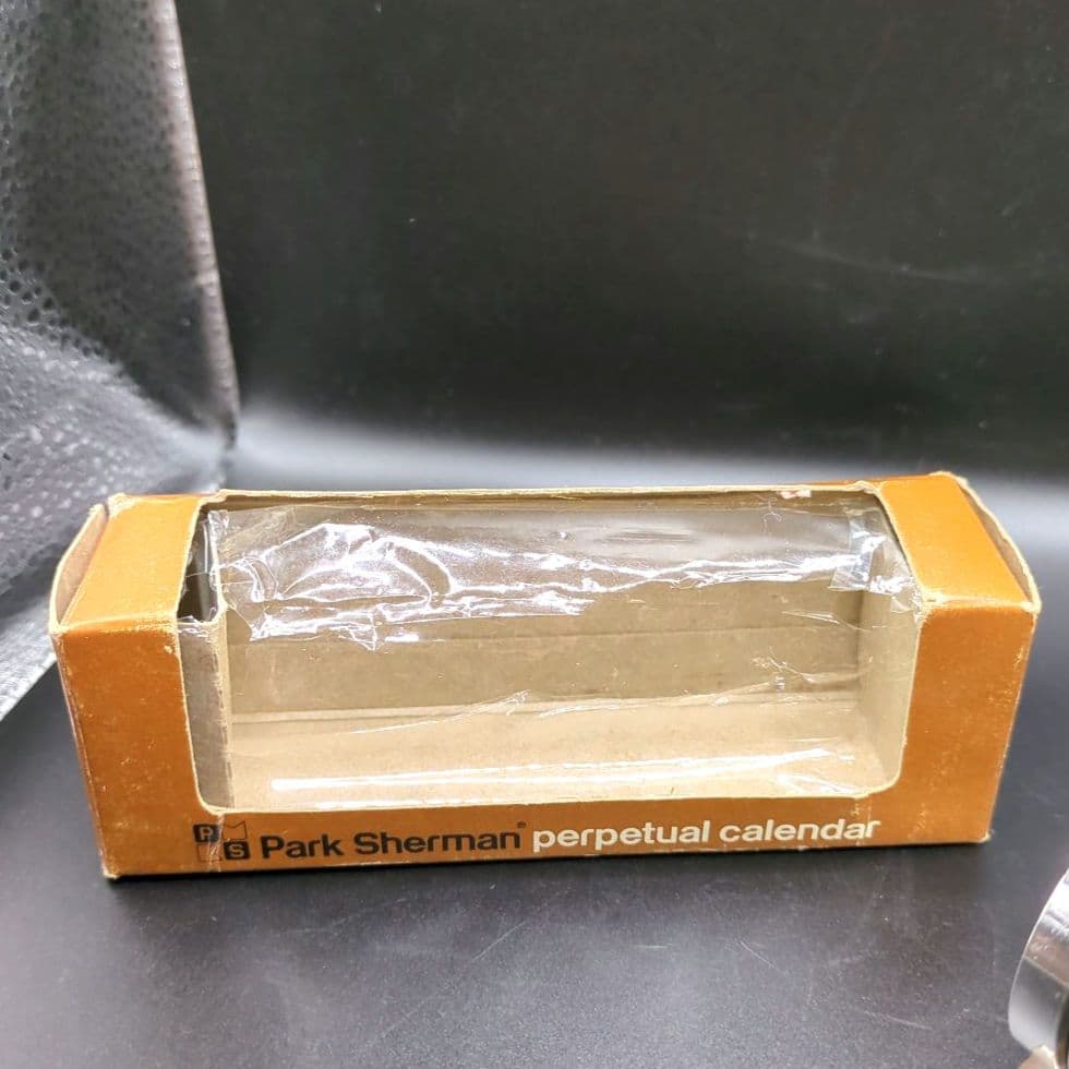 パークシャーマン 卓上デスクカレンダー ヴィンテージ レトロ 箱付き
