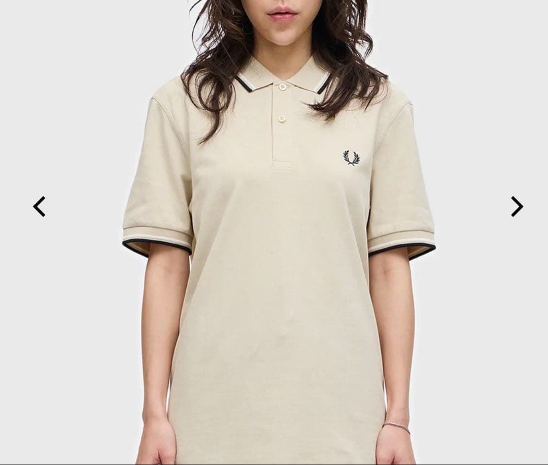 フレッドペリー ポロシャツ M3600 オートミール エクリュ ブラック XS