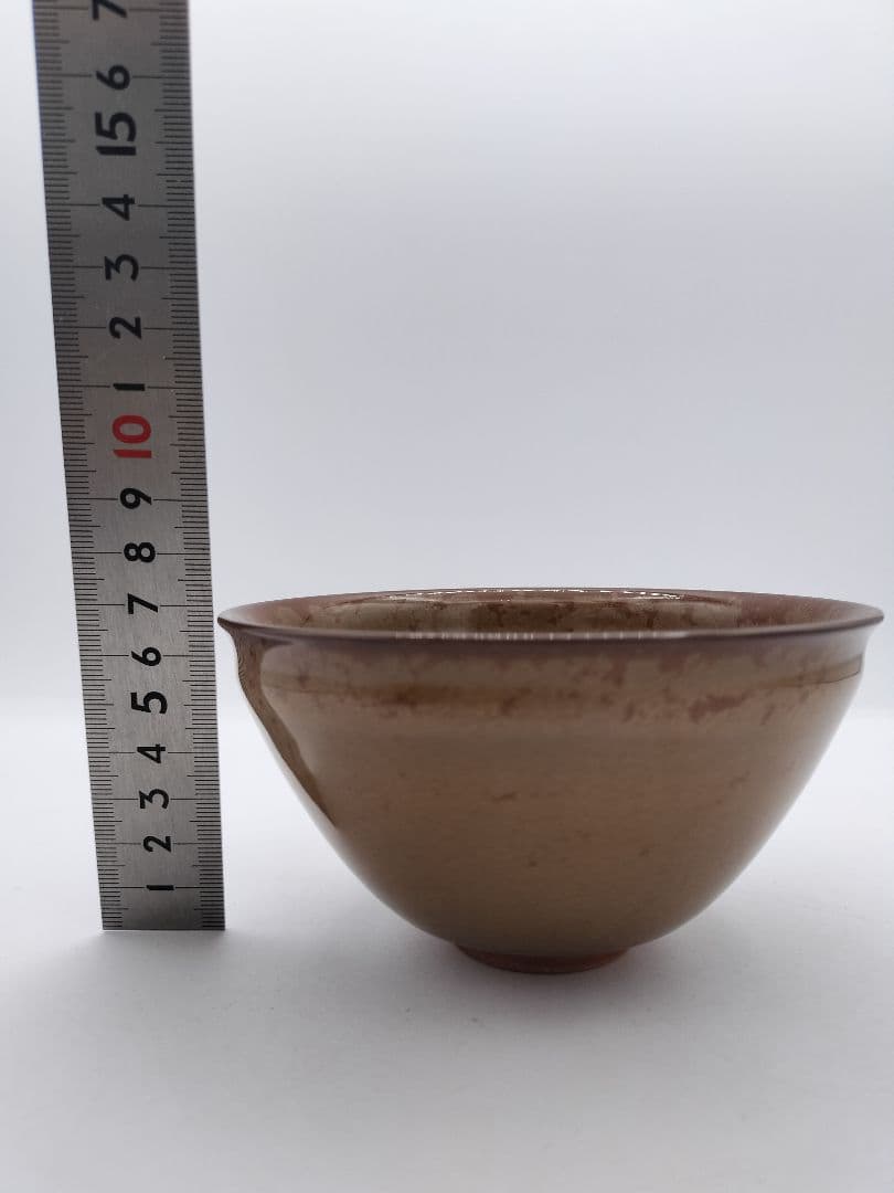 c412 数茶碗 金結晶 加藤藤山 10客 木箱 茶道具 古物