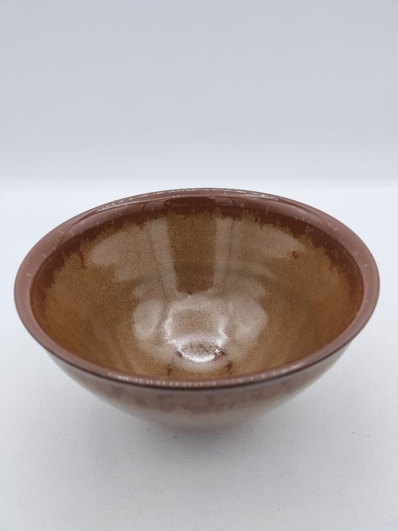 c412 数茶碗 金結晶 加藤藤山 10客 木箱 茶道具 古物