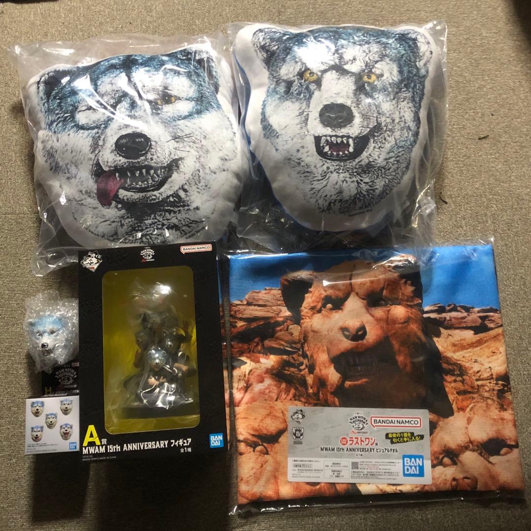 一番くじ マンウィズ Ａ フィギュア Ｃ D クッション H ラストワン タオル