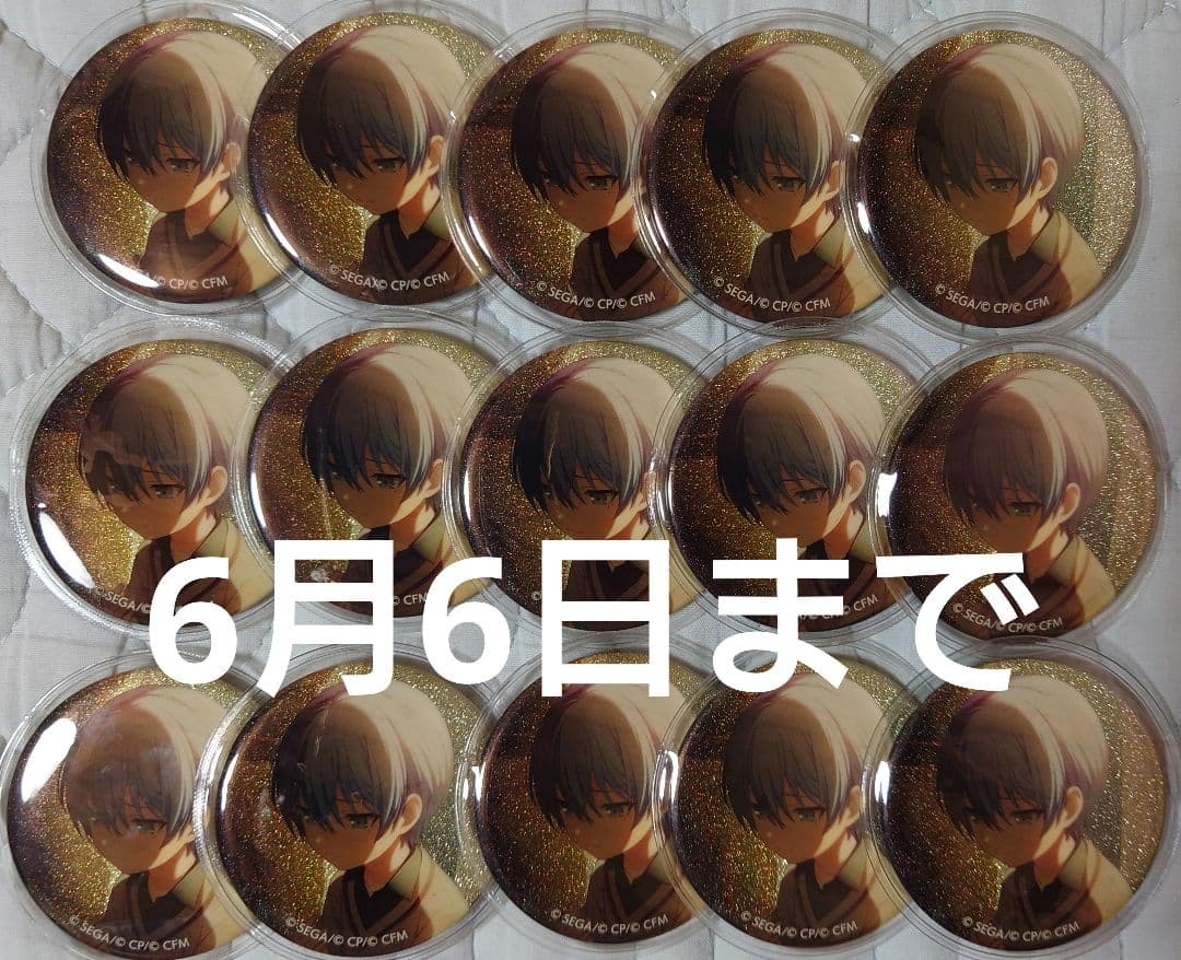 プロセカ 青柳冬弥 グリッター缶バッジ4a 15個