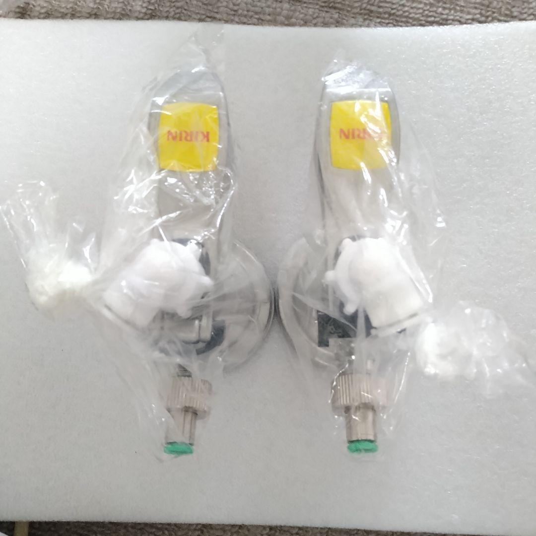 ビールサーバー用、キリンビールヘッド2個（整備品）新品ニットクビールコック2個