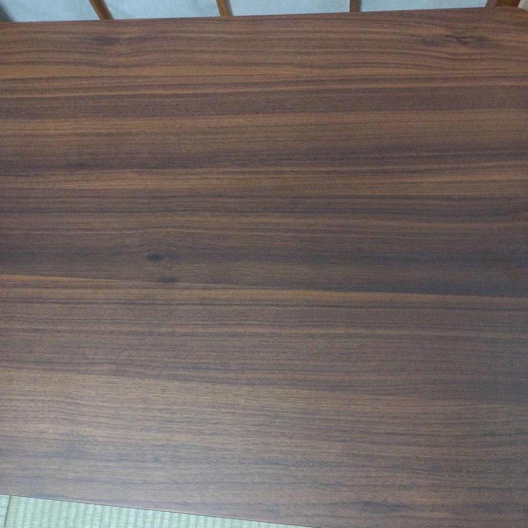 レア　廃盤品　無印良品 木製ローテーブルオーク材 　ウォルナット色