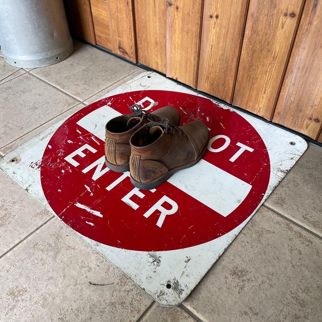 80's U.S.A 『DO NOT ENTER』ロードサイン メタル看板