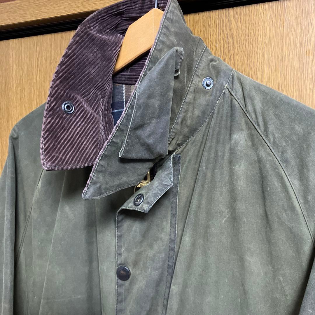 値下‼️Barbourノンオイルジャケット セージグリーン