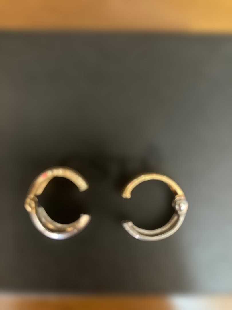 GSTV ピアリング k18 イヤリング　ゴールド　プラチナ