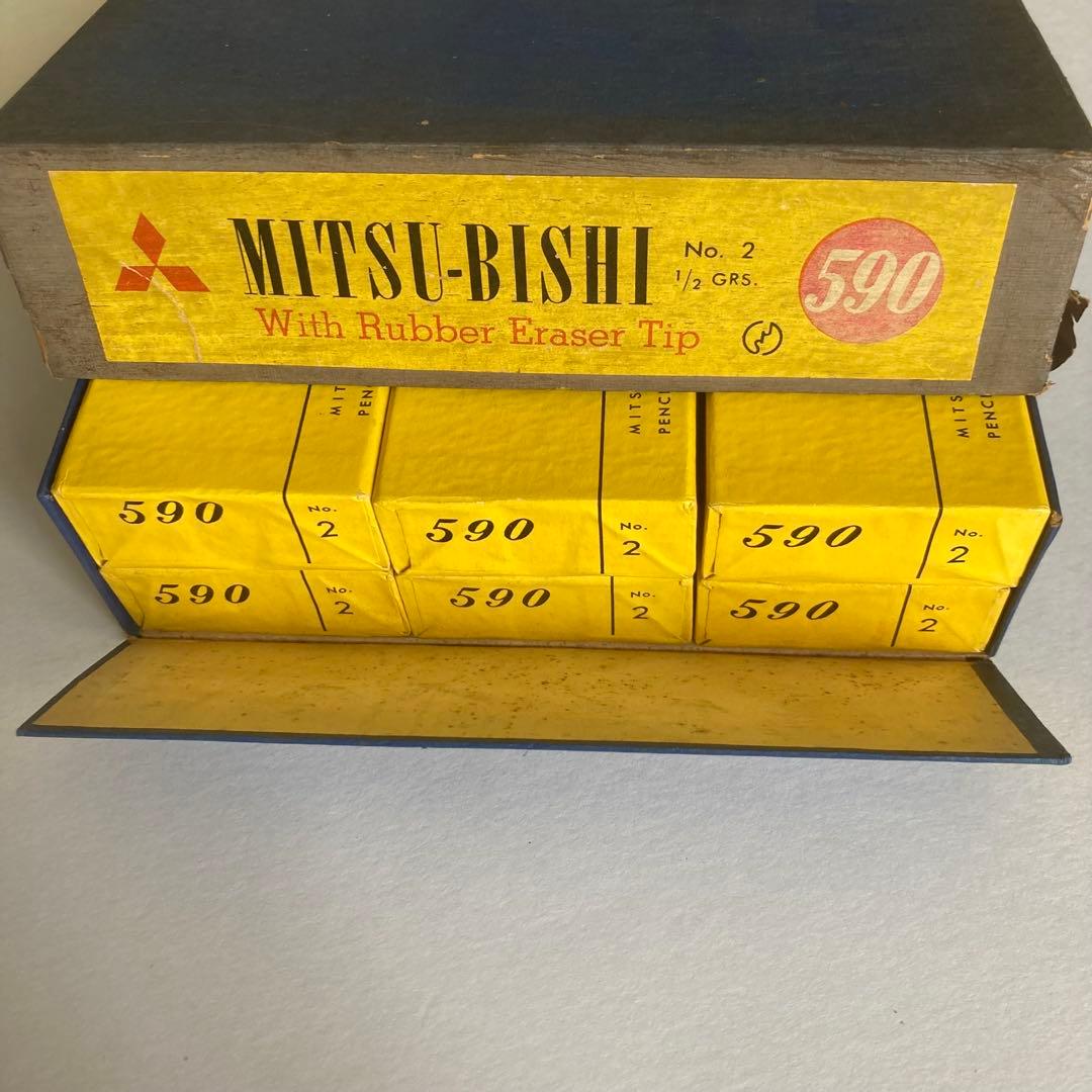 三菱鉛筆　真崎大和　事務用鉛筆　590 6ダース　箱入り No.2