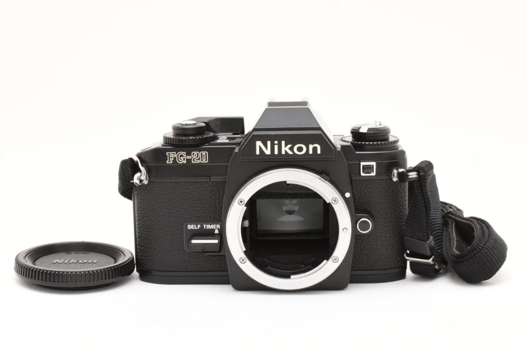 美品　ニコン FG-20 ブラック フィルムカメラ　モルト新品交換済 M554