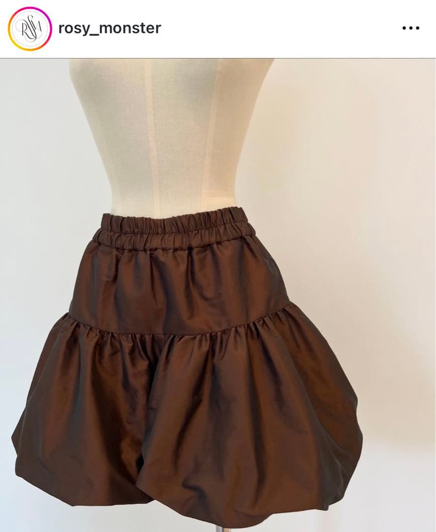 ロージーモンスター　バルーンキュロット　パールホワイト