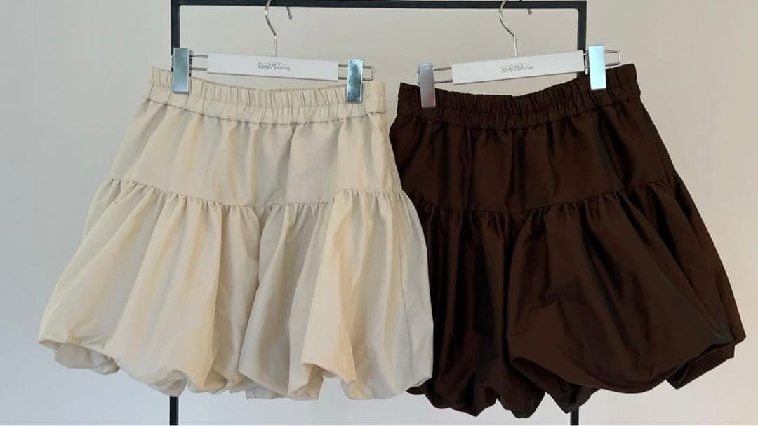 ロージーモンスター　バルーンキュロット　パールホワイト