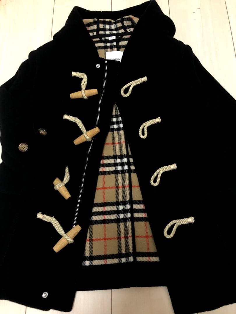 【超美品】BURBERRY ダッフルコート 4Y ブラック