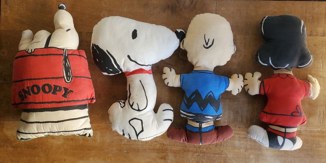 スヌーピー snoopy ヴィンテージ ビンテージ ピロードール ４個セット