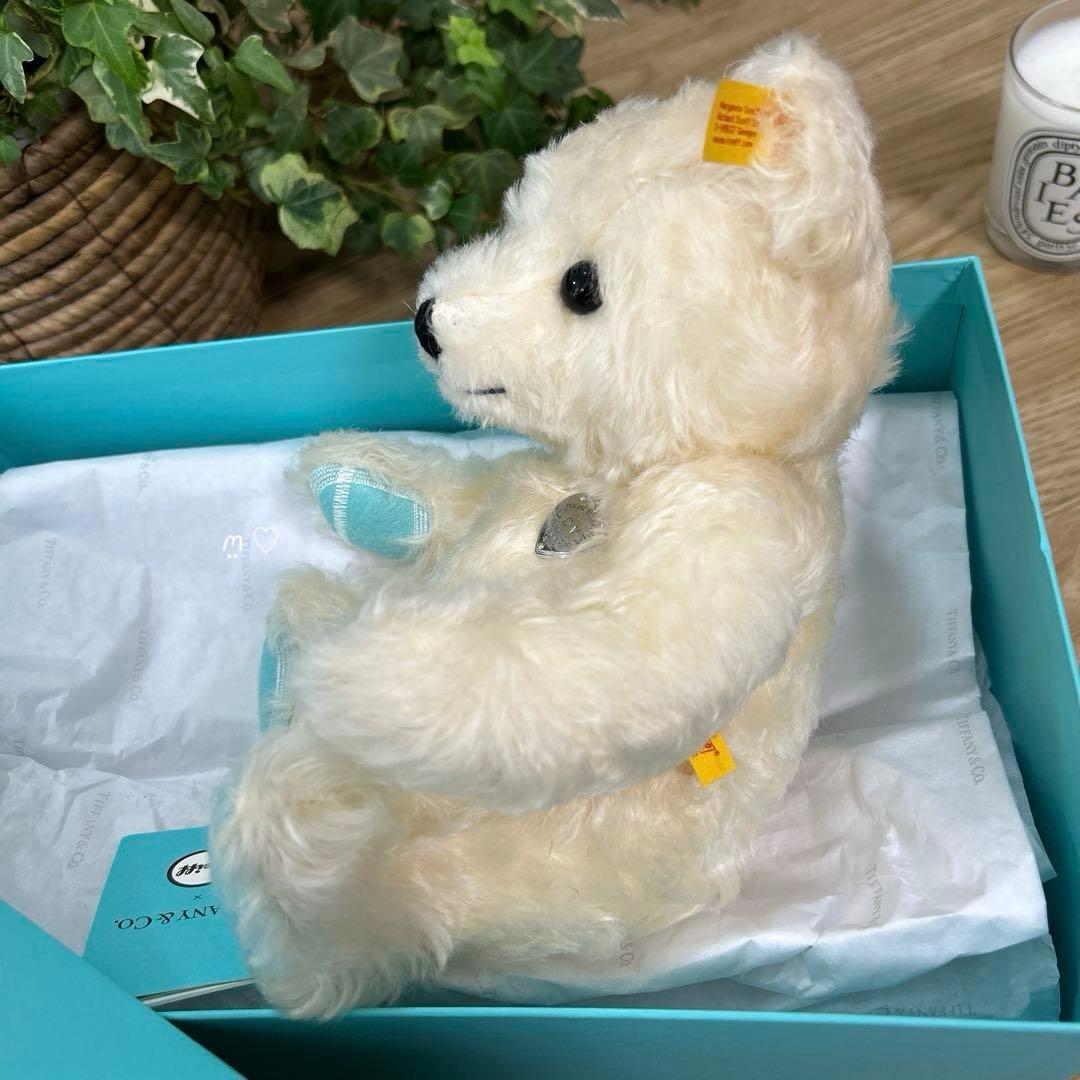 リターントゥティファニーラブテディベア　シュタイフコラボ　ホワイト　ぬいぐるみ