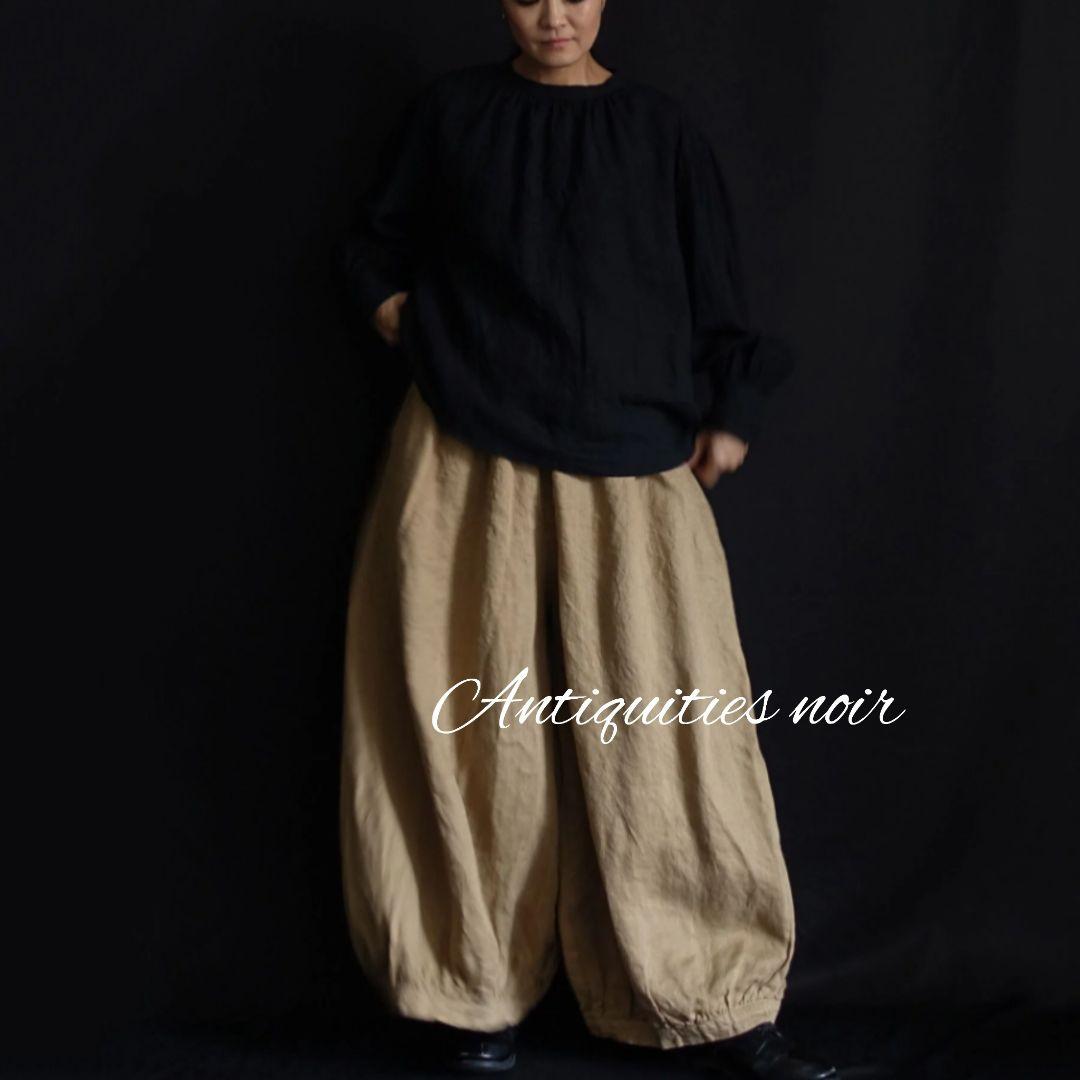 ICHI Antiquities noir サーカスパンツ ベージュ