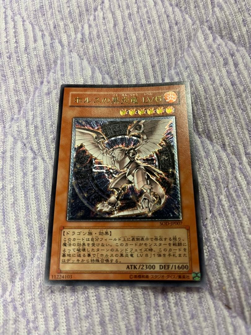 遊戯王カードホルスの黒炎竜LV6