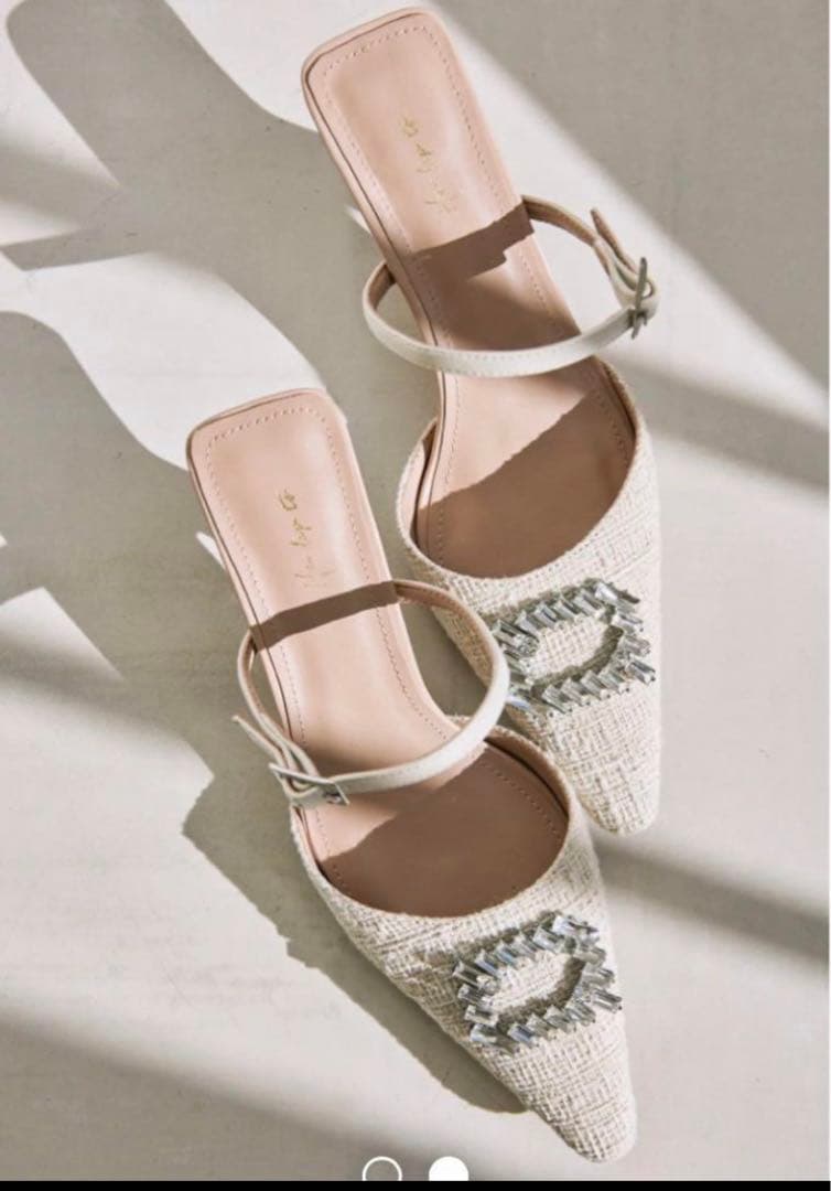 Herlipto LinenBlendCrystalMules ハーリップトゥ