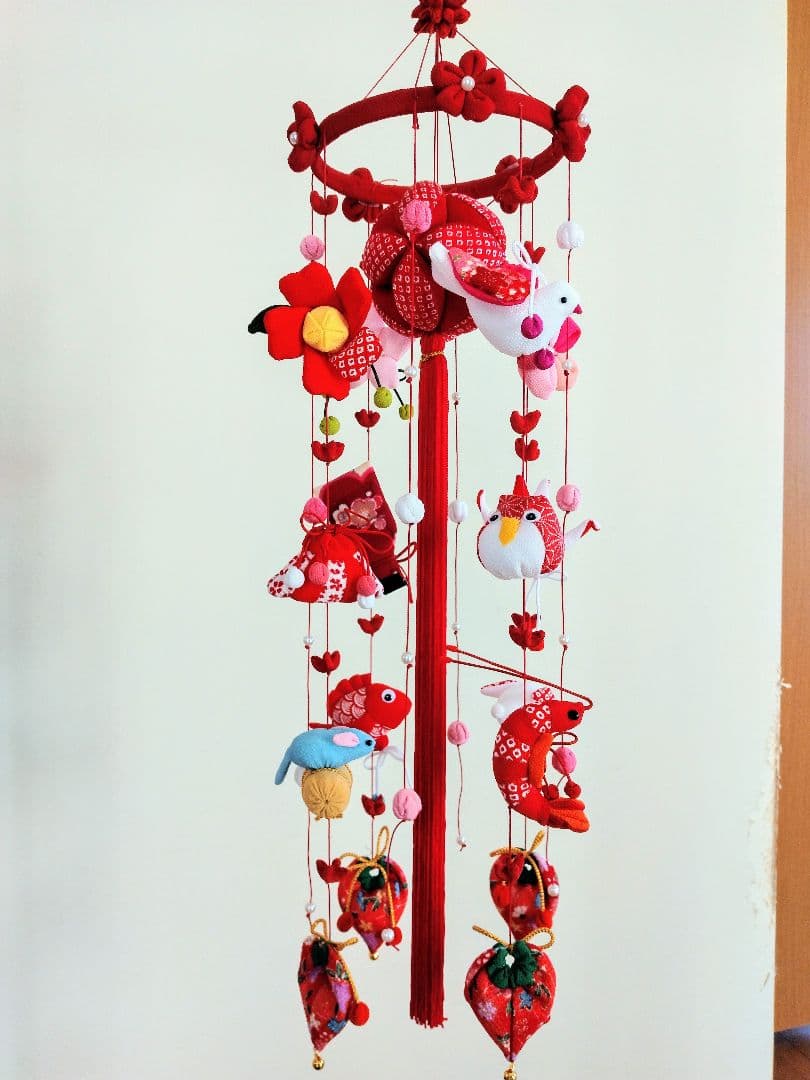 つるし飾り「つるし雛」中