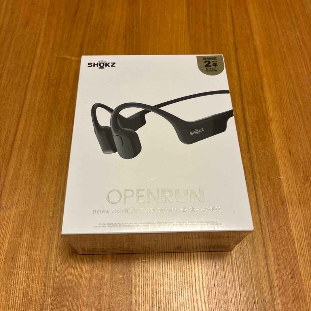 【新品未使用】SHOKZ OPENRUN 骨伝導イヤホン ブラック