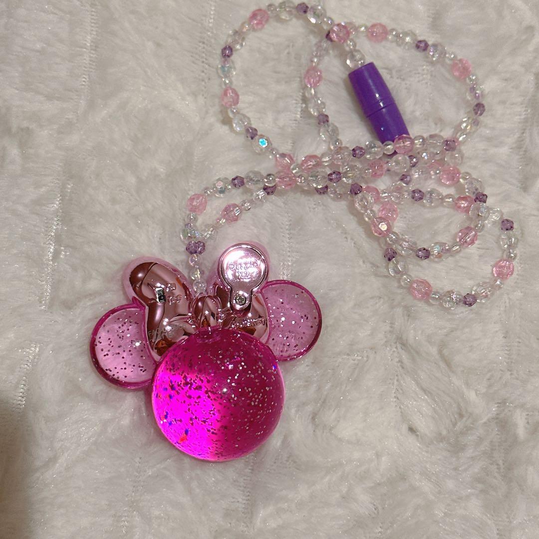 ディズニー　ミニー　光るネックレス　ペンダント　パルパルーザ