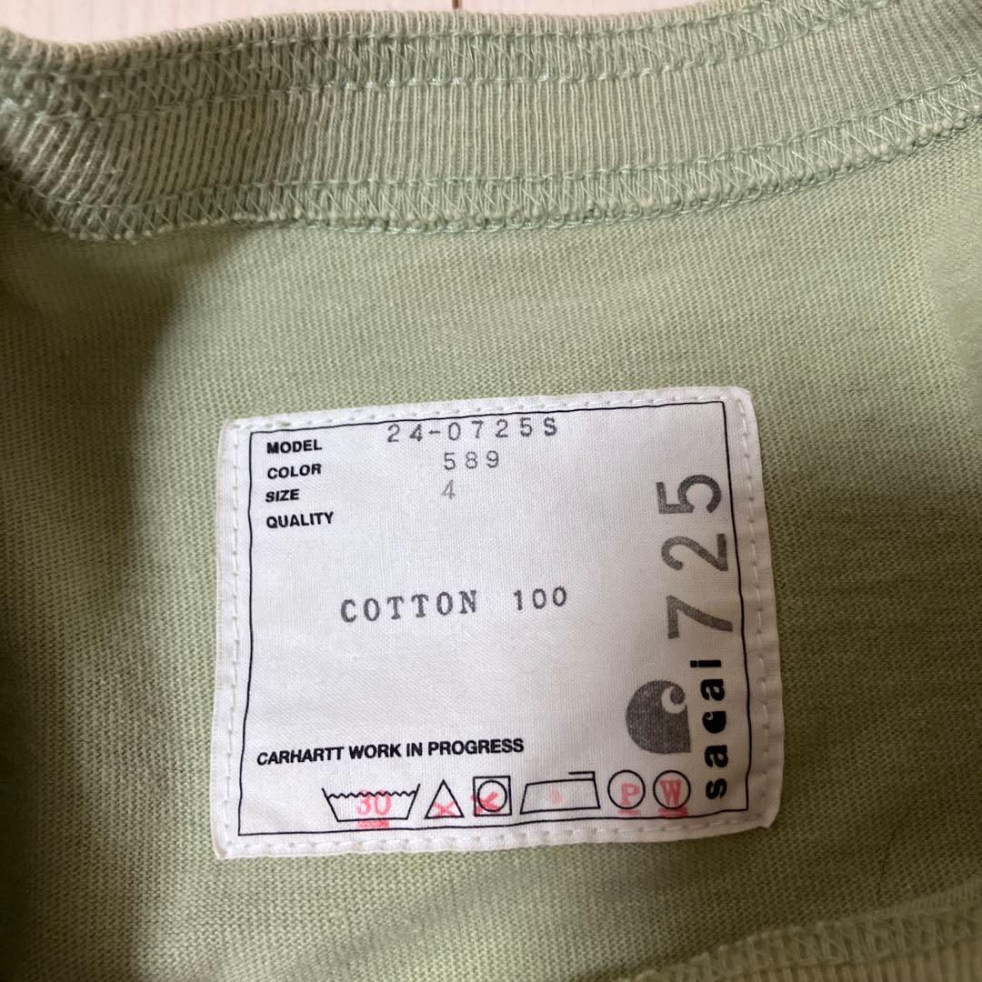 sacai × carheart tシャツ